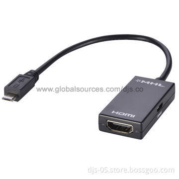 MHL Micro 5-pin Adapter Cable, Connect your Smartphone or Tablet to your Home Theater